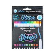Acrylstifte Glitzer, 10 Stück.