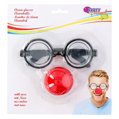 Clownbrille und Nase