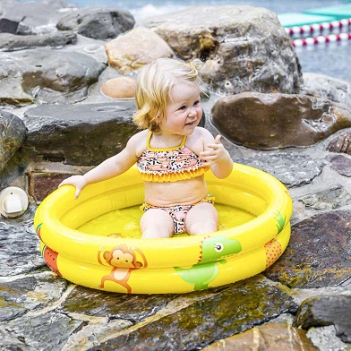 Swim Essentials Piscine pour bébé Jaune, 60 cm