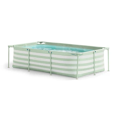 Swim Essentials Luxus-Schwimmbecken mit grünen Streifen, 260 cm