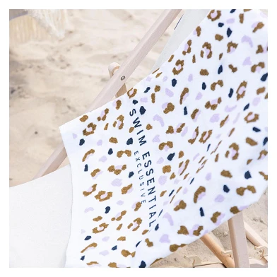 Serviette de plage en coton Swim Essentials imprimé léopard