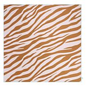 Strandtuch XXL Orange Zebra/Karamell, 180x180cm
