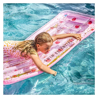 Swim Essentials Luftmatratze Pink mit Glitzer