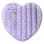 Swim Essentials Matelas gonflable coeur lilas imprimé panthère