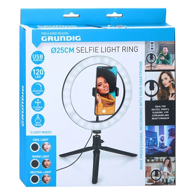 Selfie Lichtring 120 LED, 25cm