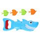 Requin de bain avec poisson, 5 pcs.