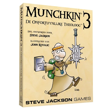 Munchkin 3 – Das Kartenspiel „Der unglückliche Theologe“.