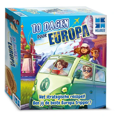 Megableu 10 Dagen door Europa  - Bordspel 