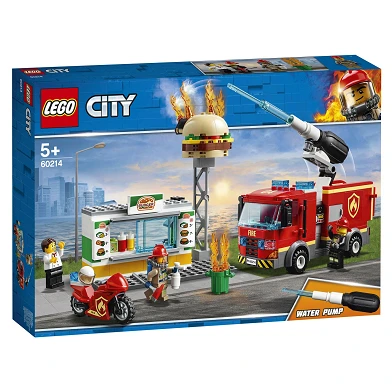 LEGO City 60214 Brand bij het Hamburgerrestaurant