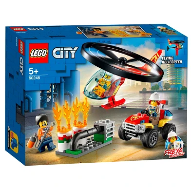 LEGO City 60248 Brandweerhelikopter Reddingsoperatie