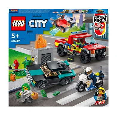 LEGO City 60319 Verfolgungsjagd durch Feuerwehr und Polizei