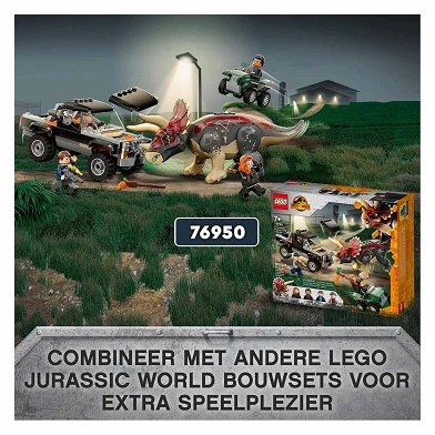 LEGO Jurassic 76951 Le transport du pyroraptor et du dilophosaure