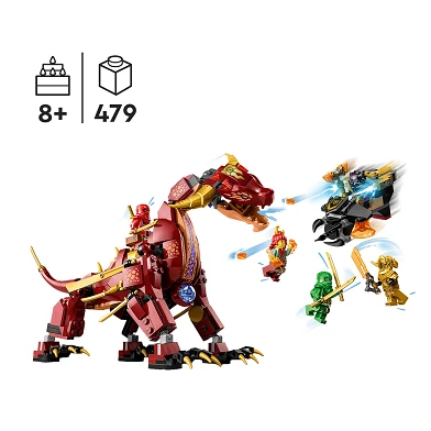 LEGO Ninjago 71793 Heatwave transforme le dragon de lave