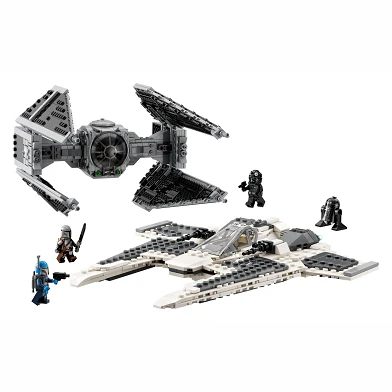 75348 LEGO Star Wars Mandalorian Fang Fighter vs. Ensemble d'intercepteurs TIE
