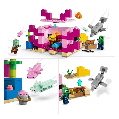 LEGO Minecraft 21247 Het Axolotlhuis