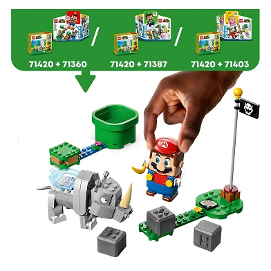 LEGO Super Mario 71420 Ensemble d'Extension : Rambi le Rhinocéros