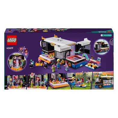 LEGO Friends 42619 Le bus de tournée Pop Star