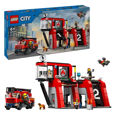 LEGO City 60414 La caserne de pompiers et le camion de pompiers