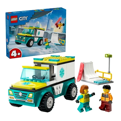 LEGO City 60403 L'ambulance et le snowboarder