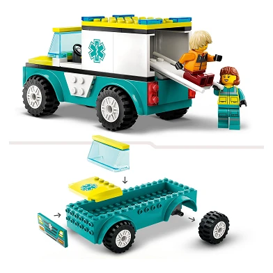 LEGO City 60403 L'ambulance et le snowboarder