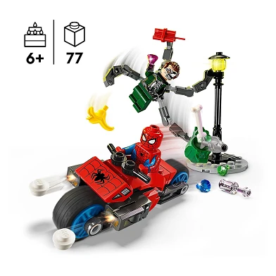 LEGO Super Heroes 76275 La poursuite en moto : Spider-Man contre. Doc Ock