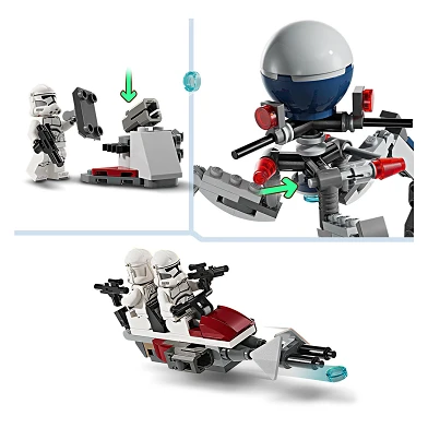 LEGO Star Wars 75372 Pack de combat Clone Trooper et Battle Droid