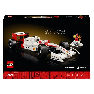 LEGO ICONS 10330 McLaren MP4/4 en Ayrton Senna