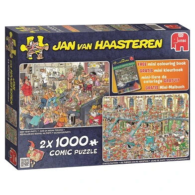 Jan van Haasteren - Fijne Feestdagen 2in1, 1000st.