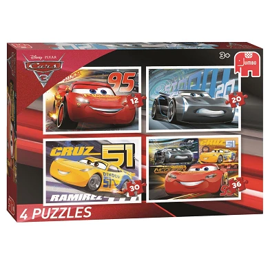 Cars 3 Puzzel 4in1