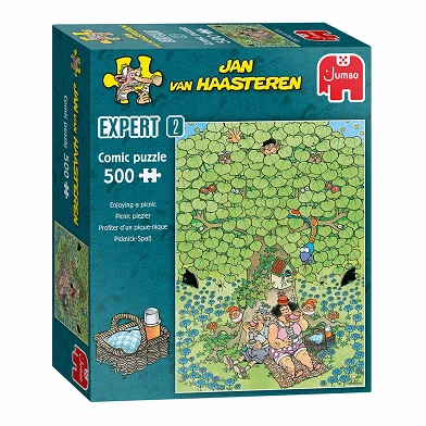 Jan van Haasteren Puzzle Expert 2 - Pique-nique amusant, 500 pcs.