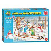 Jan van Haasteren Puzzle Junior - Schneemann, 150 Teile