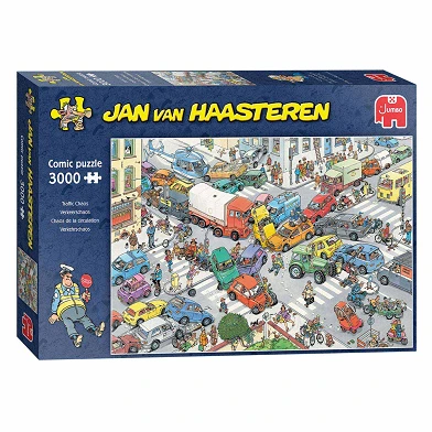 Puzzle Jan van Haasteren - Chaos de la circulation, 3000 pièces.