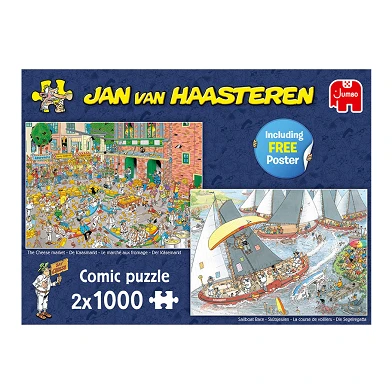 Puzzle Jan van Haasteren - Traditions néerlandaises, 2x1000 pièces.