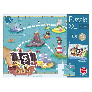 Jumbo Goula Puzzle XXL Piraten, 48 Teile.
