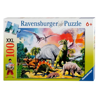 Puzzle dinosaure XXL, 100 pcs
