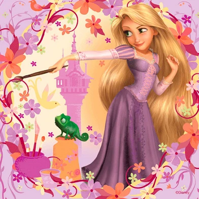 Rapunzel Puzzel, 3x49st.