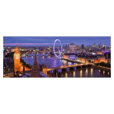 Puzzle panoramique de Londres la nuit, 1000 pièces.