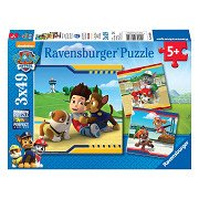 Pat' Patrouille Puzzle - Helden mit Fell, 3x49st.