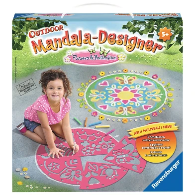 Outdoor Mandala-Designer - Flowers & Butterflies