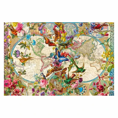 Puzzle Carte du monde de la flore et de la faune, 3000 pcs.