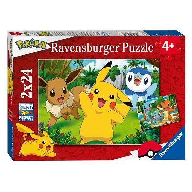 Puzzle Ravensburger - Pikachu et ses amis, 2x24pcs.