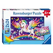 Ravensburger Puzzle Einhorn und Pegasus, 2x24st.