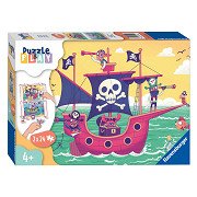 Ravensburger Puzzle & Play - Land in Sicht, 2x24st.