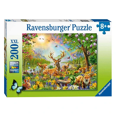 Ravensburger Puzzle Belle famille de cerfs, 200 pcs. XXL
