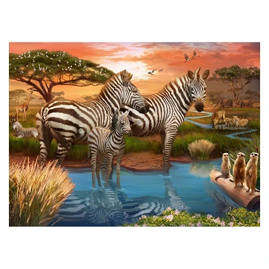 Ravensburger Puzzle Zebras am Wasserloch, 500st.