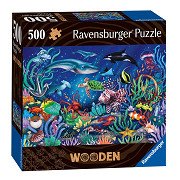 Ravensburger Puzzle en bois Sous la mer, 500 pcs.