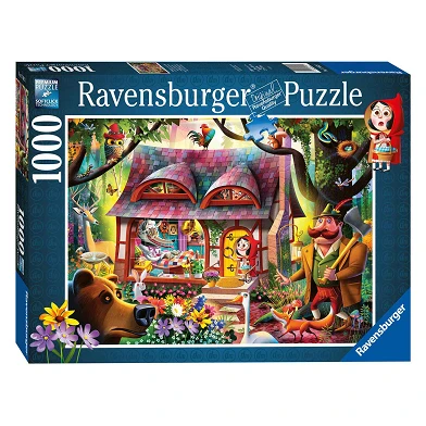 Ravensburger Puzzle Rotkäppchen und der Wolf, 1000 Teile.