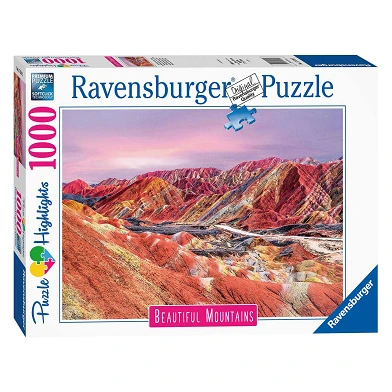 Ravensburger Puzzle Rainbow Mountains, Chine, 1000 pcs.