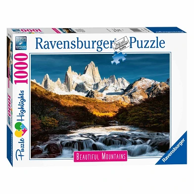 Ravensburger Puzzle Monte Fitz Roy, Patagonie, 1000 pièces.