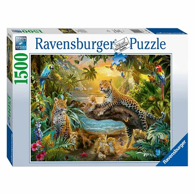 Ravensburger Puzzle Léopards dans la jungle, 1500 pièces.